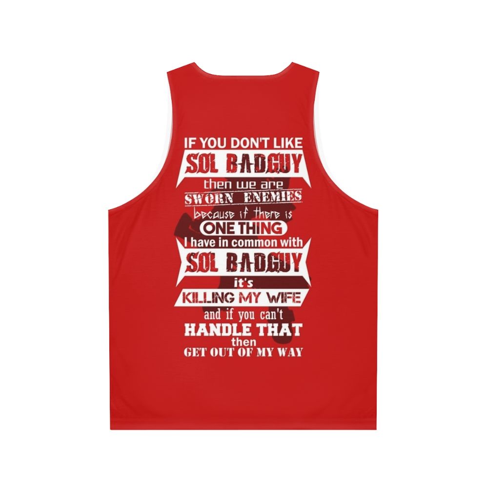 Guilty Gear Sol Badguy Unisex Tank Top - Back