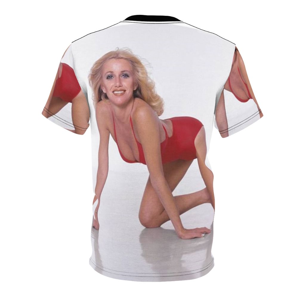 Retro Suzanne Somers inspired t-shirt featuring a classic 1970s Hollywood celebrity design - Back