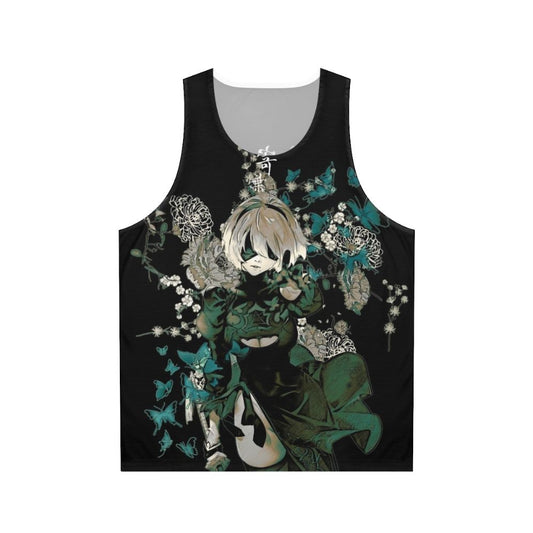 Butterflies and Floral Anime Unisex Tank Top