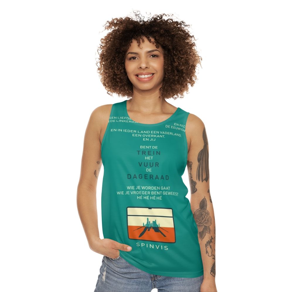 Spinvis 'Trein Vuur Dageraad' Unisex Tank Top - women