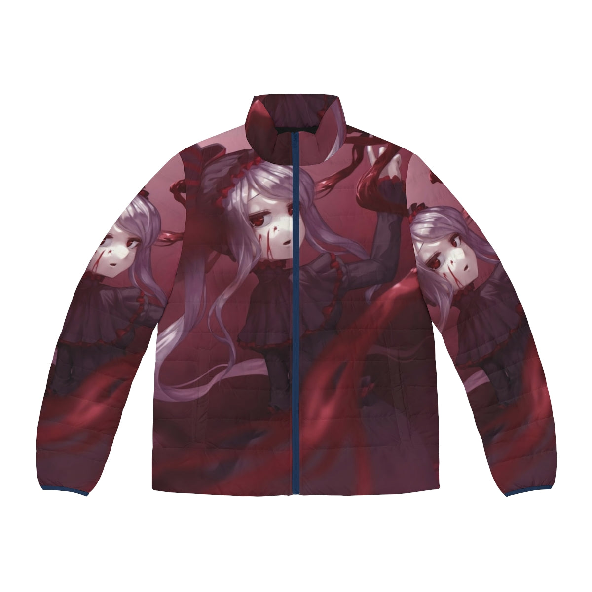 Overlord Shalltear Bloodfallen Puffer Jacket featuring the character from the popular anime and manga series