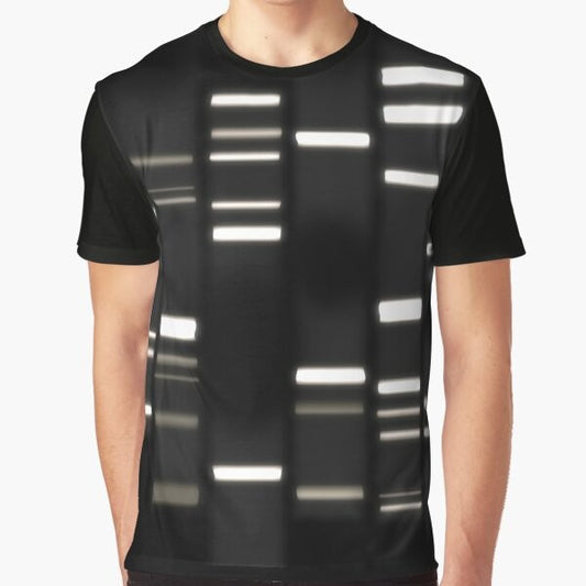 DNA Art Graphic T-Shirt featuring a stylized double helix design