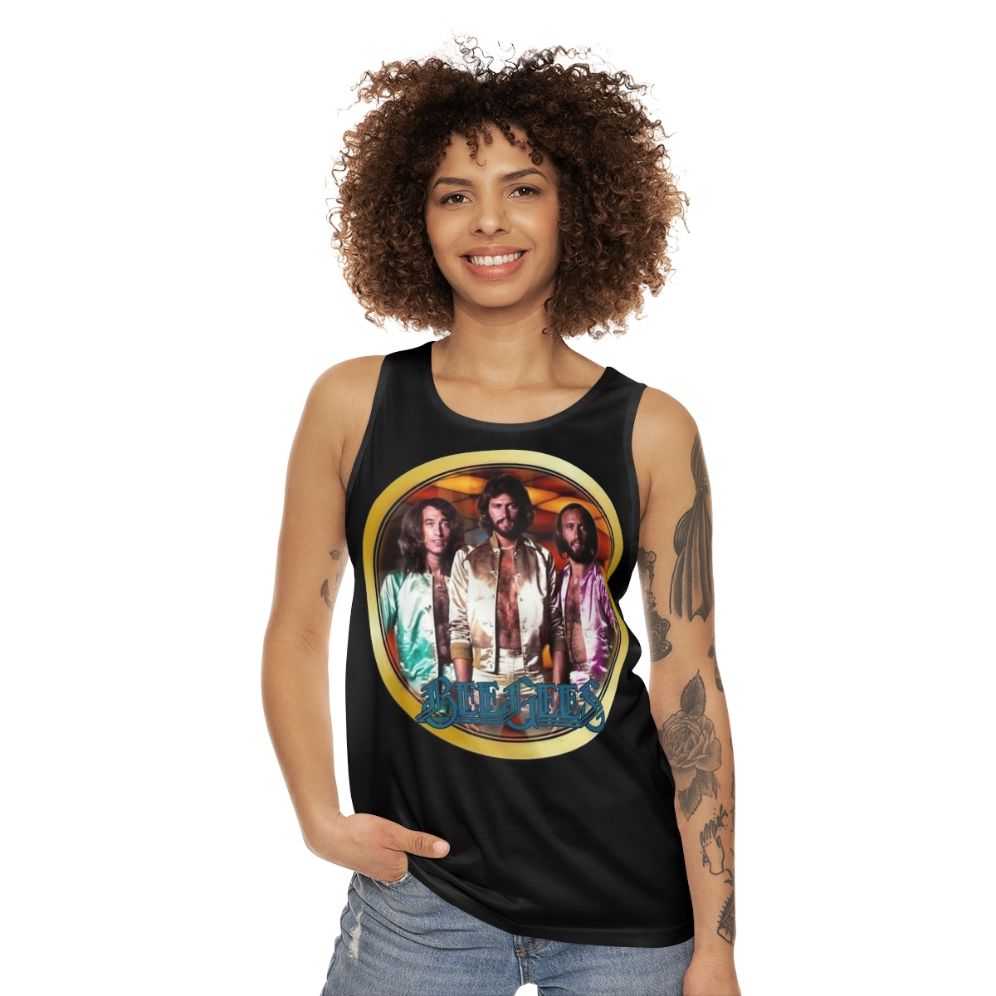 Vintage 1970s Bee Gees custom unisex tank top - women