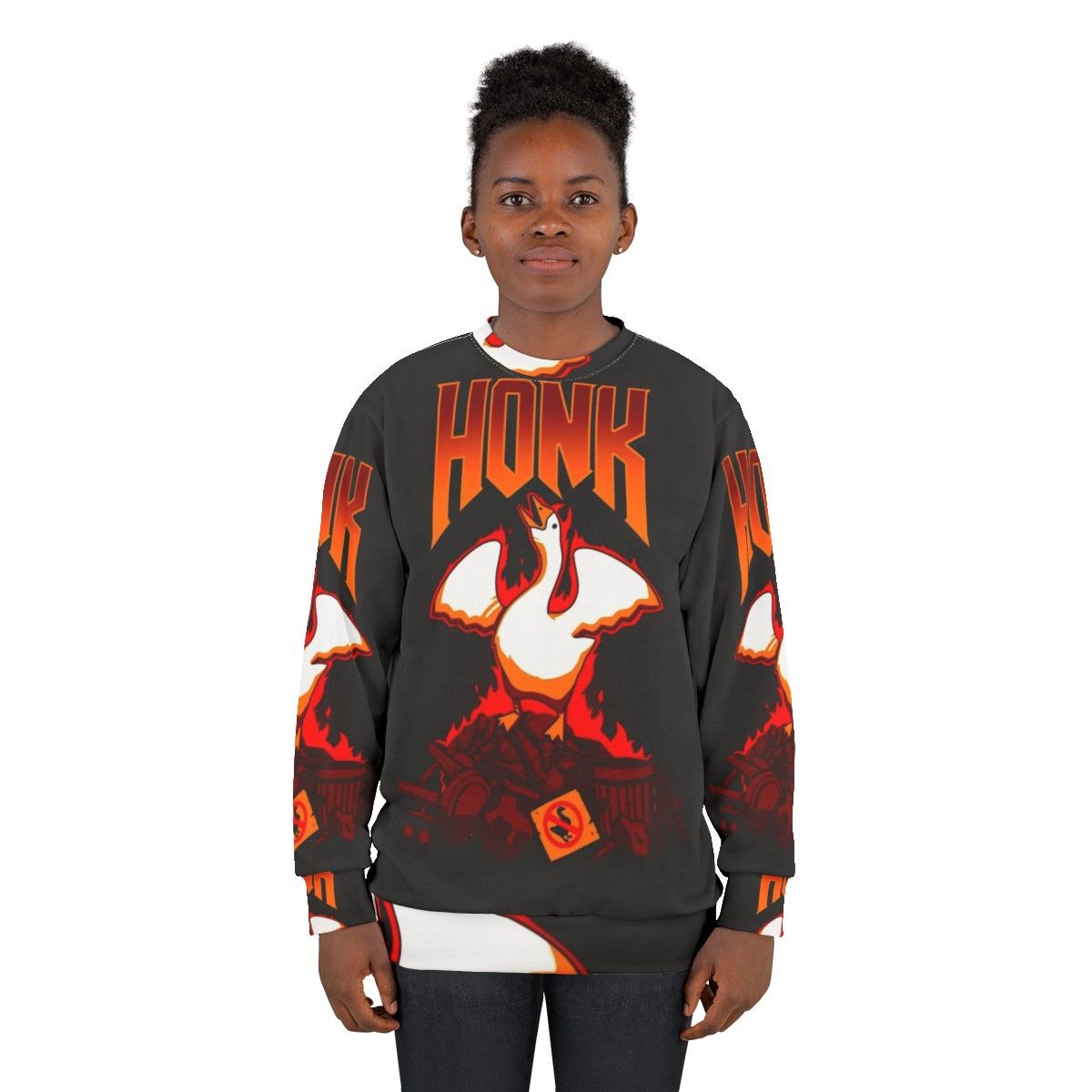 Honk Goose Videogame Sweatshirt - women