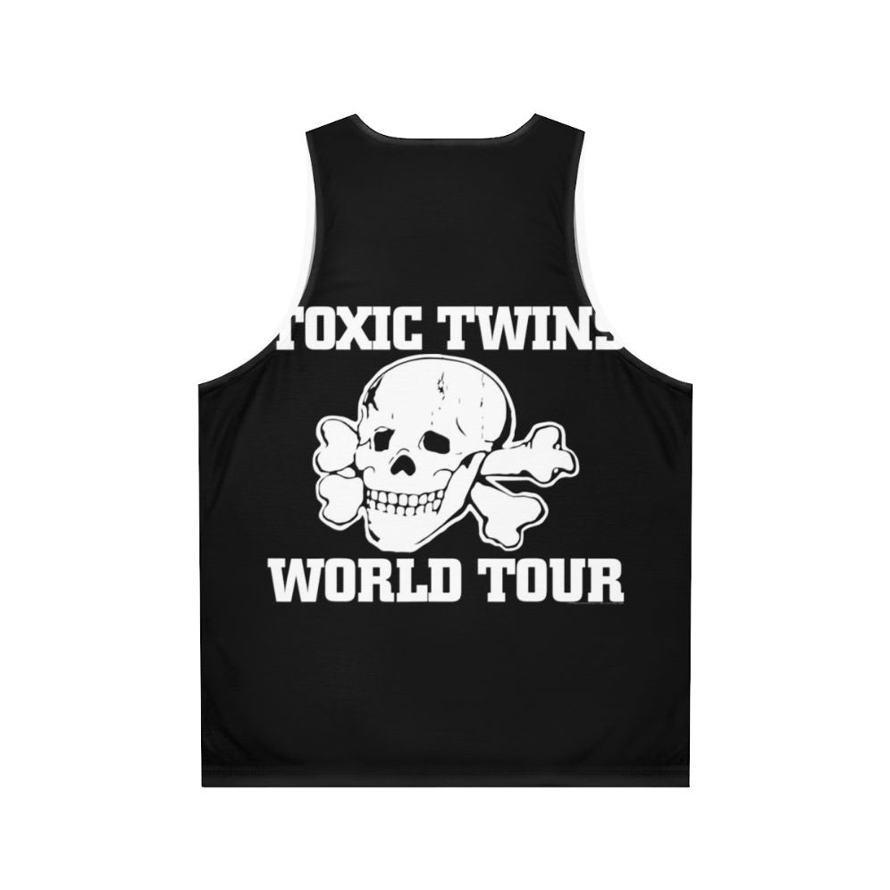 Toxic Twins Music Band Tour Skull Design Unisex Tank Top - Back