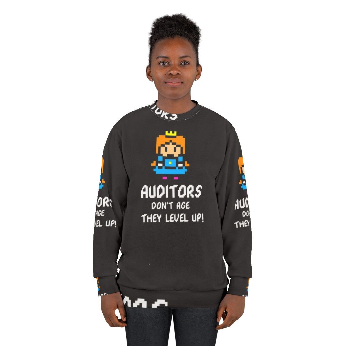 Auditor's Leveled Up Accounting Sweatshirt - women