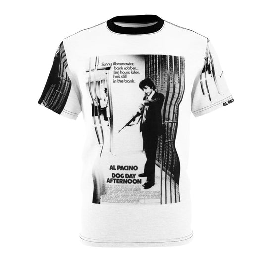 Custom t-shirt with a vintage "Dog Day Afternoon" movie graphic and Al Pacino's character.