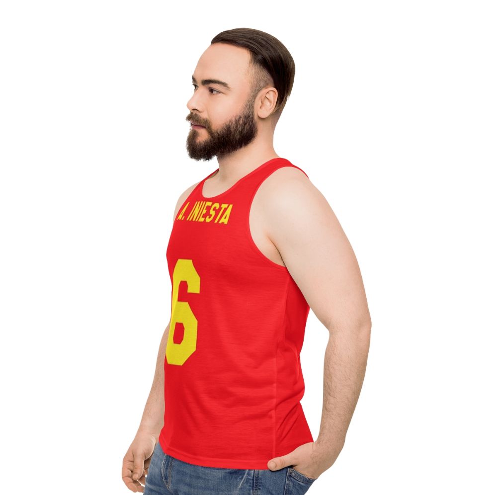 Iniesta Spain National Team Jersey Tank Top - men side