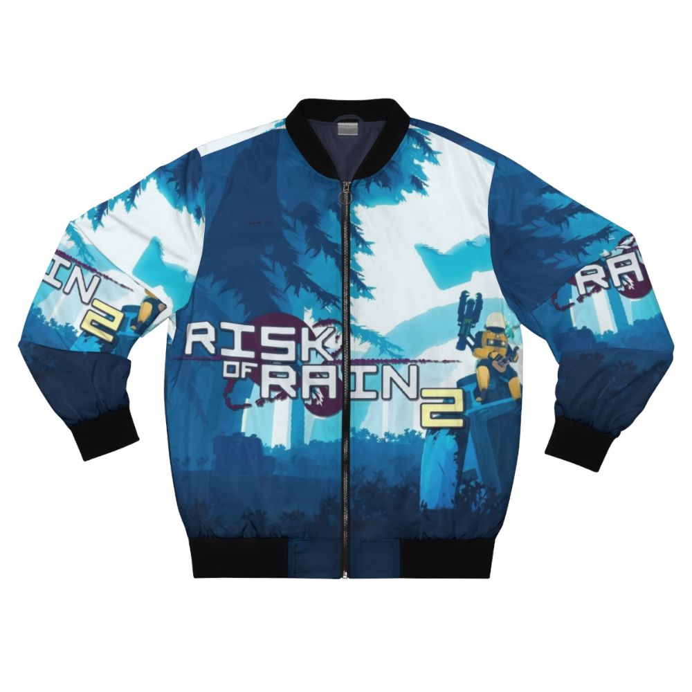 Risk of Rain Bomber Jacket with Iconic Game Artwork