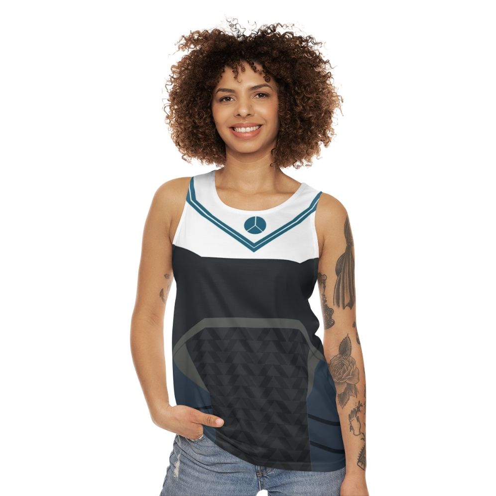 Destiny inspired armour unisex tank top - women