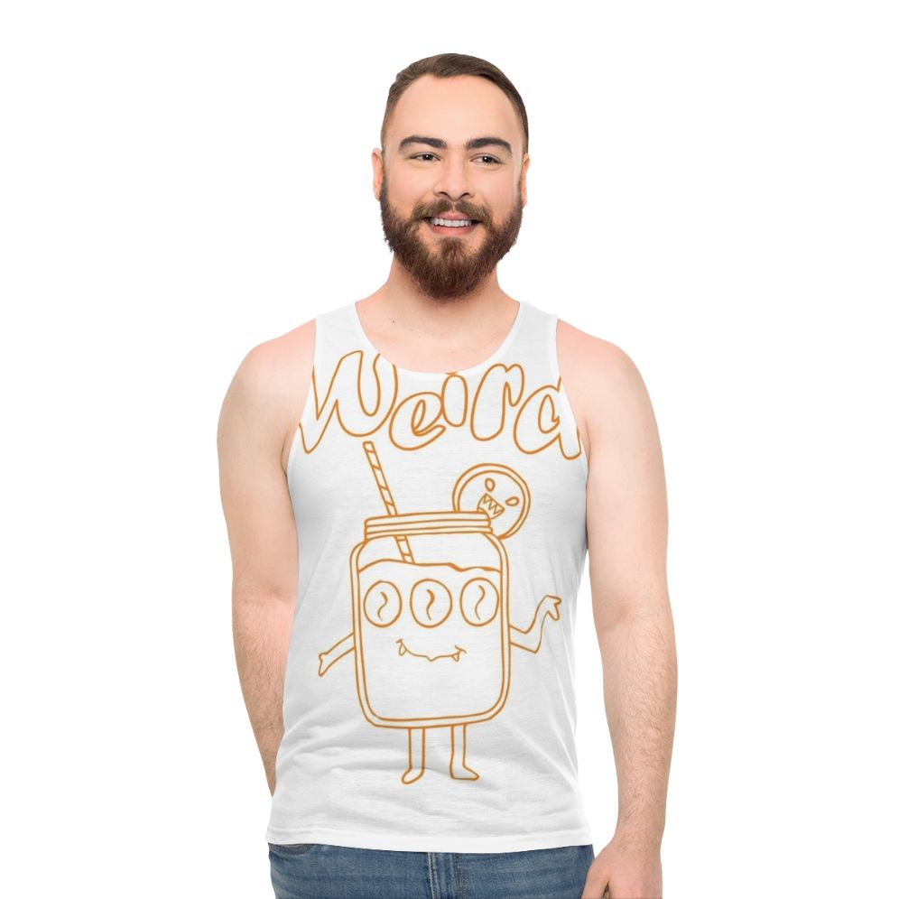 Unisex Tank Top with Unique Graphic Design - men