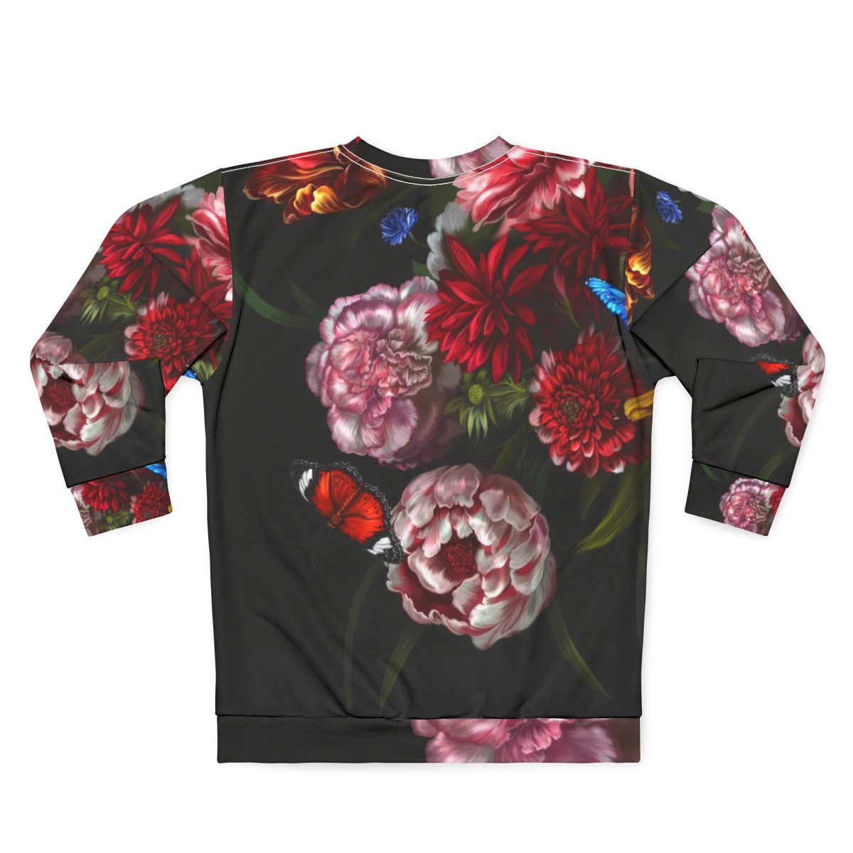 Paradise Corrupt Section B Glitch Floral Sweatshirt - Back