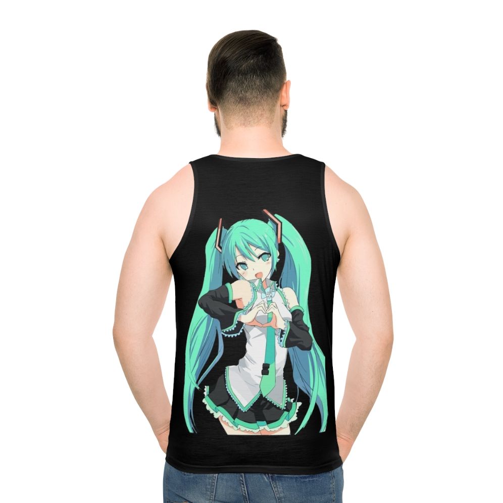 Hatsune Miku Anime Tank Top - men back