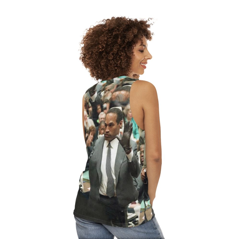 OJ Simpson Gloves Unisex Tank Top - women back