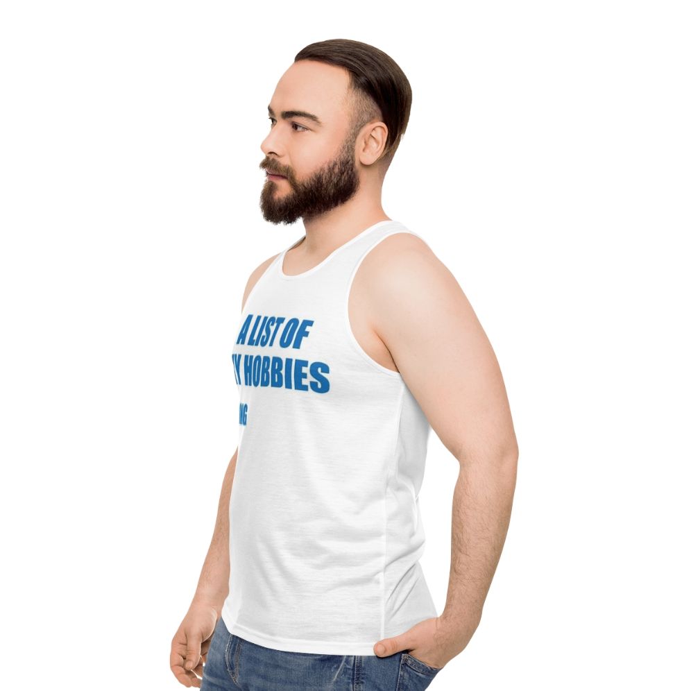 Hobby List Unisex Tank Top - men side