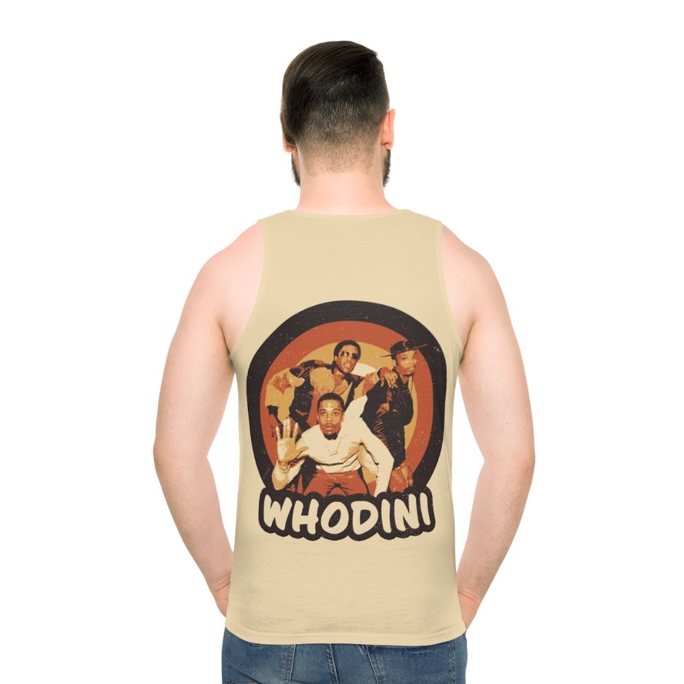 Whodini 80s Old School Hip Hop Unisex Tank Top - men back