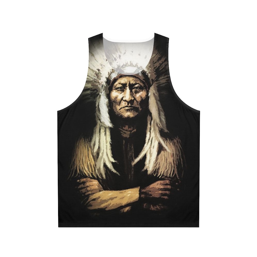 Sitting Bull Native American Tribal Unisex Tank Top