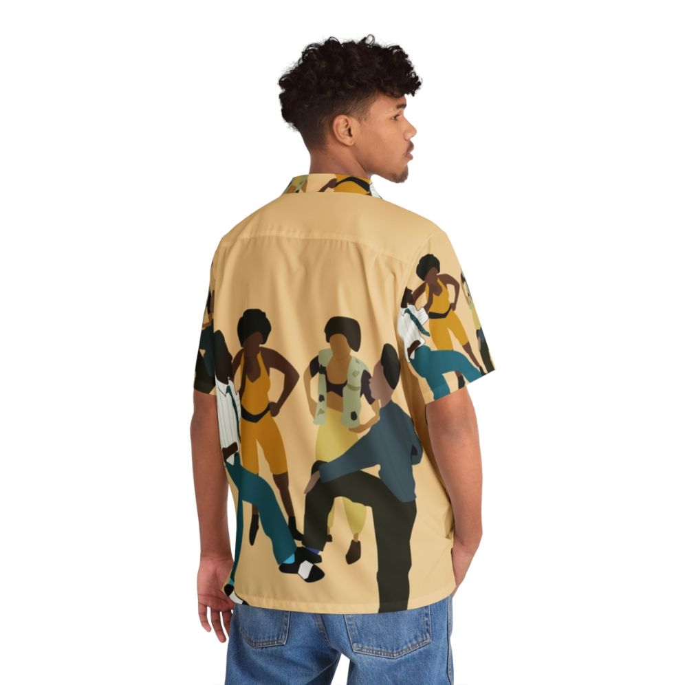 Retro 90s House Party Hawaiian Shirt with hip hop and classic movie references - People Back