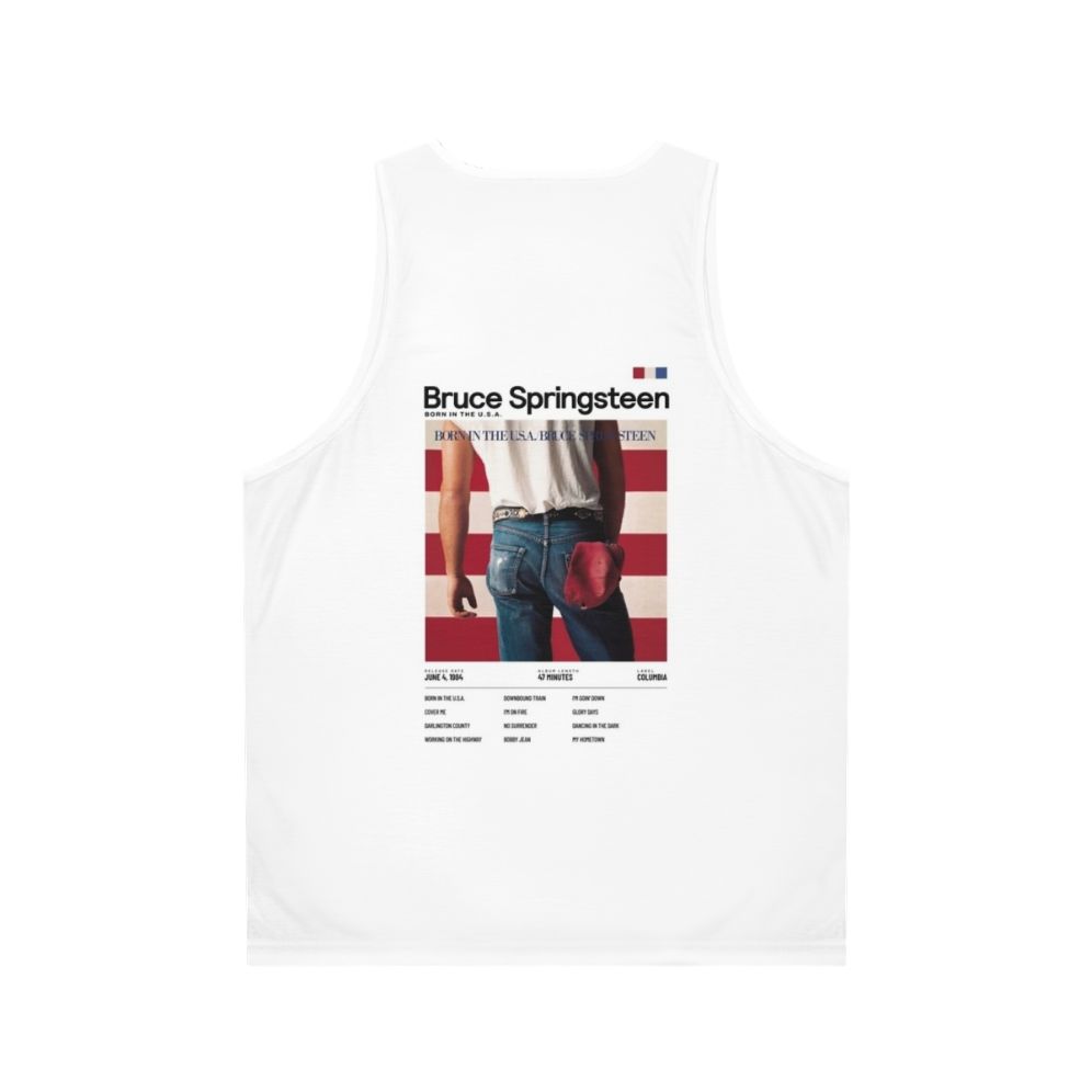 Bruce Springsteen Born In The U.S.A. Unisex Tank Top - Back