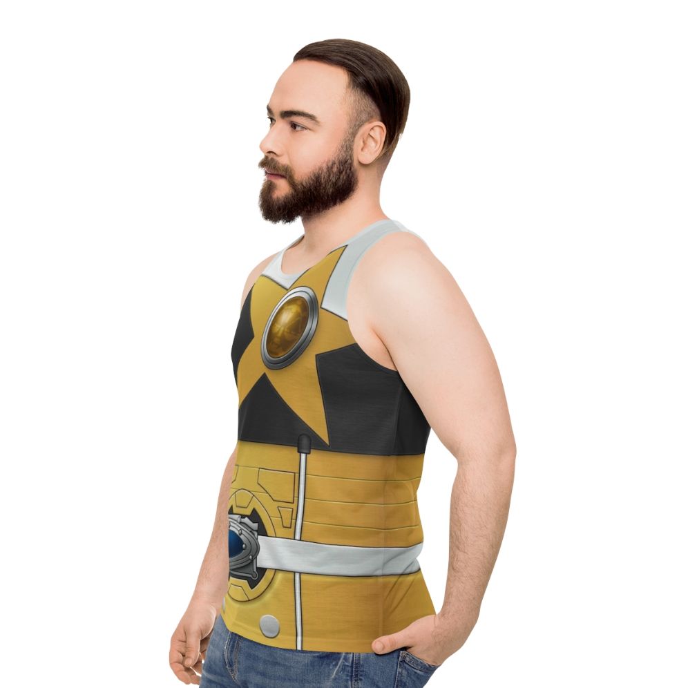 Tebingold unisex space and zodiac-themed tank top - men side