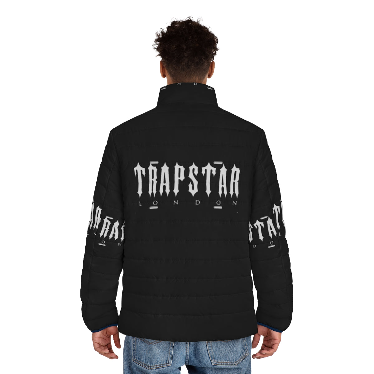 Trapstar London Puffer Jacket in Red and Black - men back