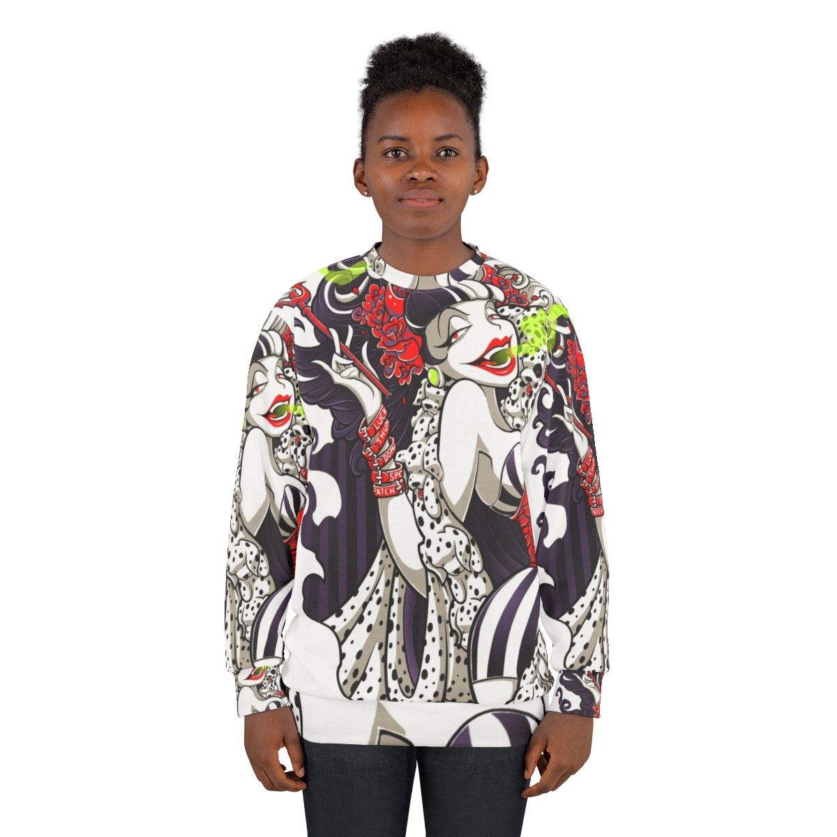 Cruella de Vil inspired Crudella D Mon Sweatshirt - women