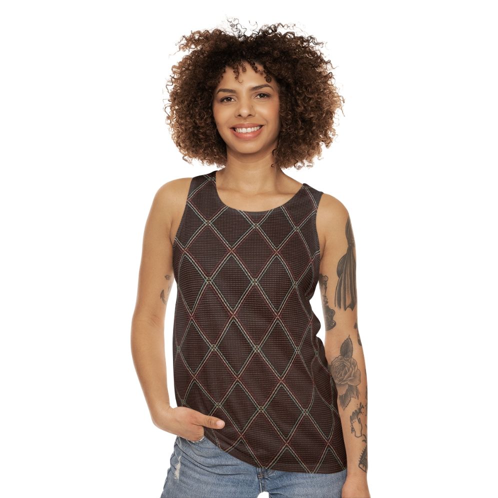 Vintage Guitar Amp Grill Cloth Unisex Tank Top - women