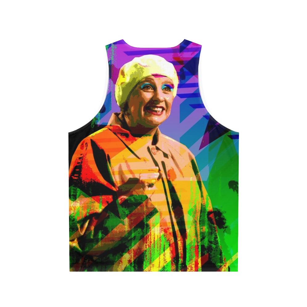 Victoria Wood LGBTQ+ Comedy Unisex Tank Top - Back