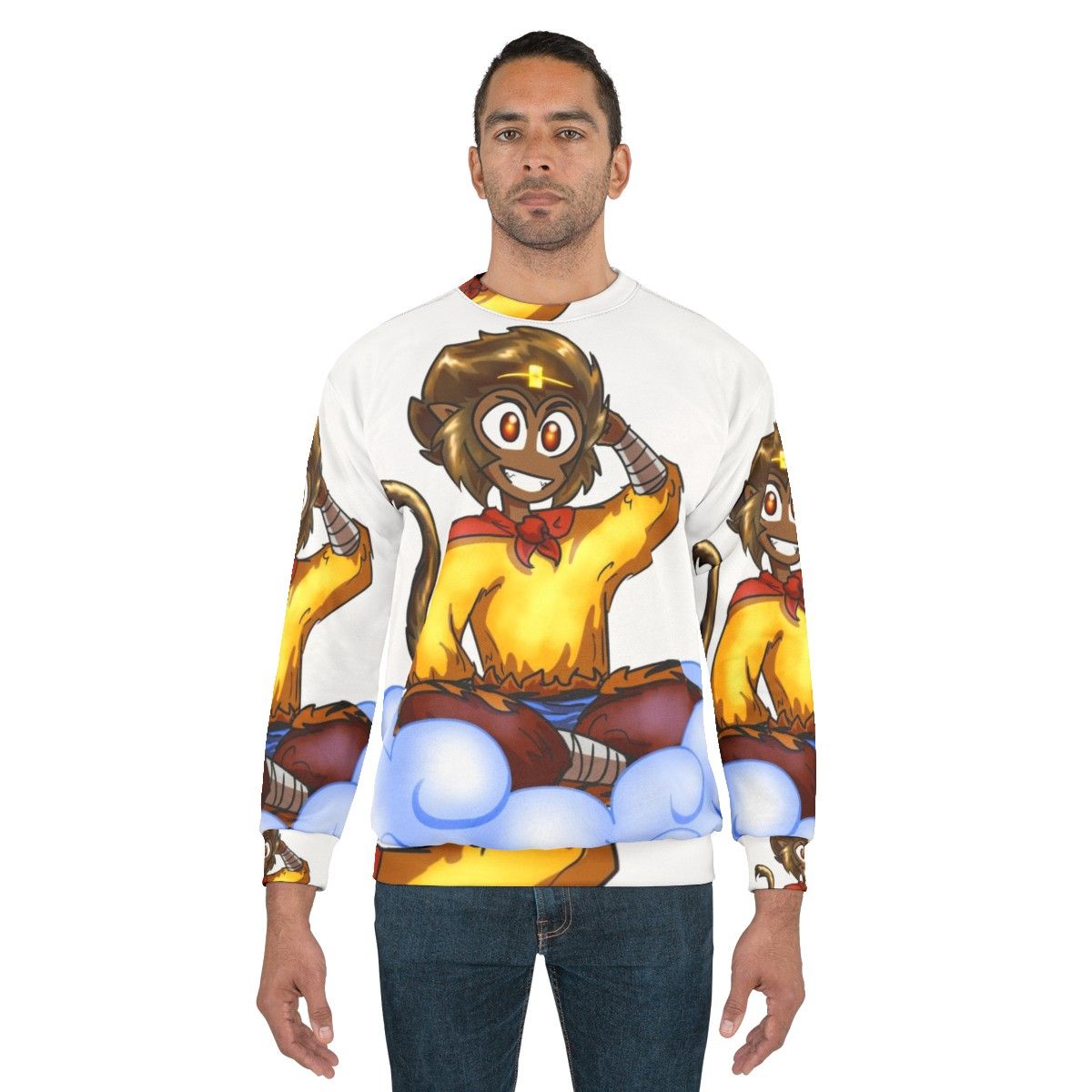 Monkey King Sweatshirt featuring the legendary Sun Wukong - men