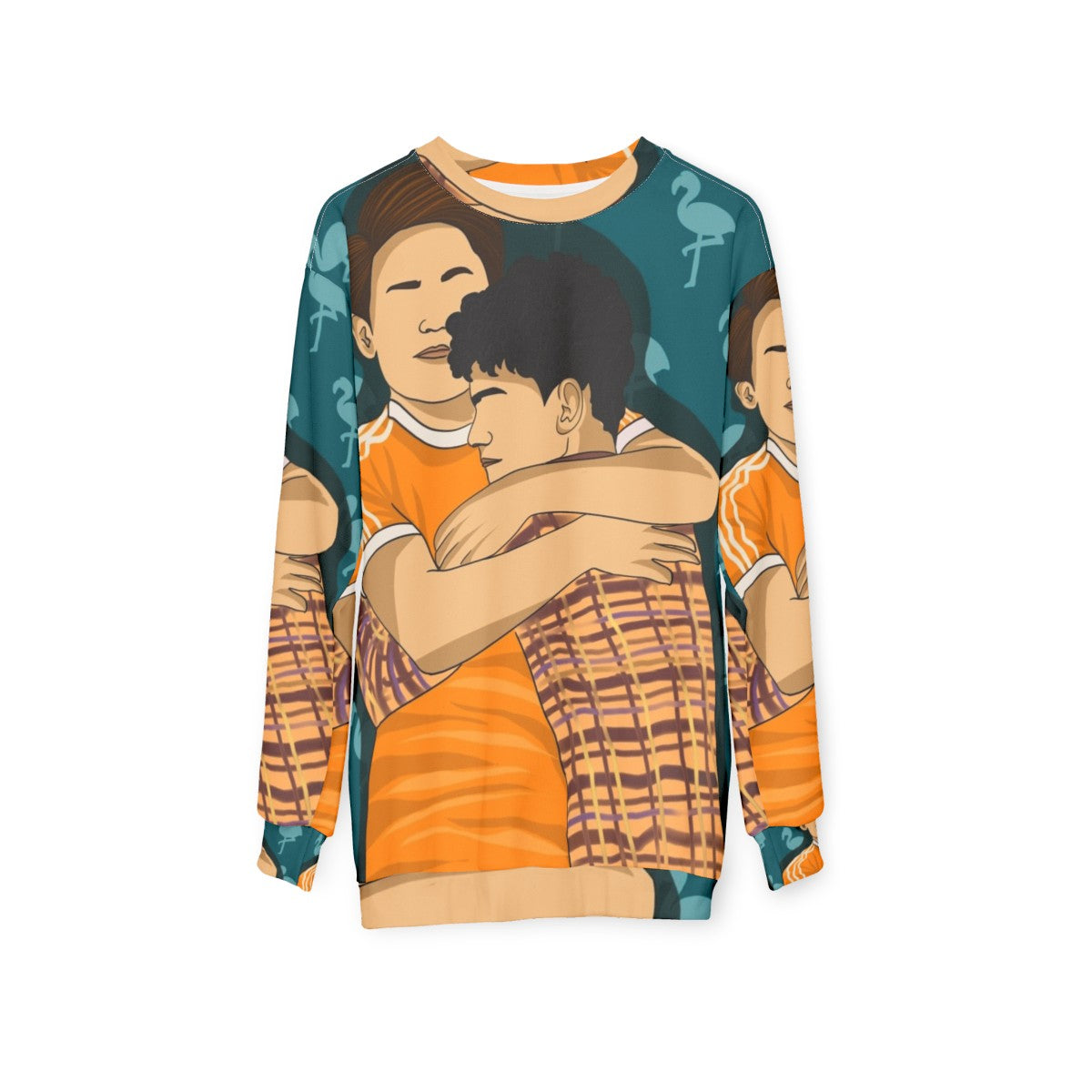 Heartstopper Netflix Nick and Charlie In Love Sweatshirt - hanging