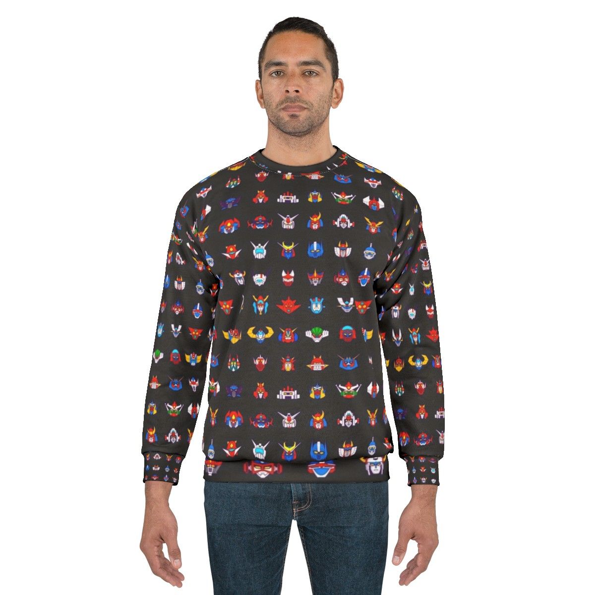 Retro robots 70s sweatshirt - men