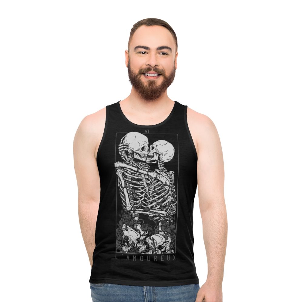 Lovers Unisex Gothic Tank Top - men