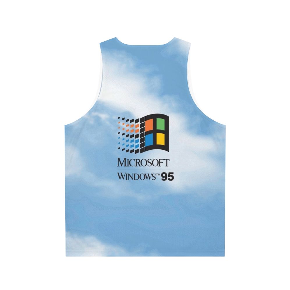 Retro Windows 95 98 Logo Unisex Tank Top - Back