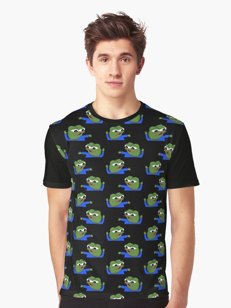 Pepo the Frog Dancing Graphic T-Shirt - Men