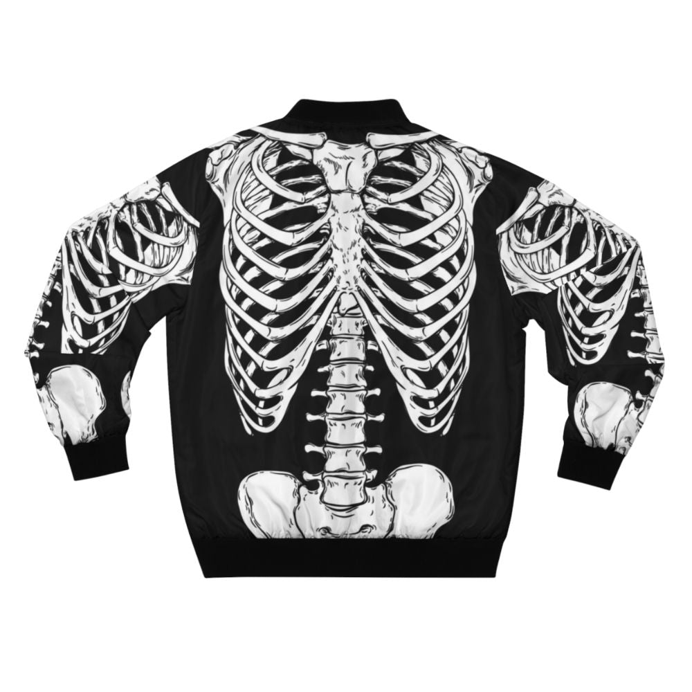 Anatomically Correct Human Skeleton Bomber Jacket - Back