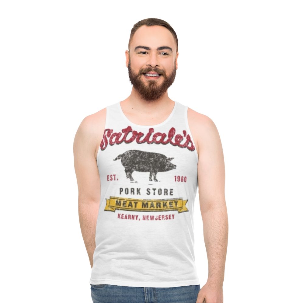 Sopranos-inspired distressed unisex tank top - men