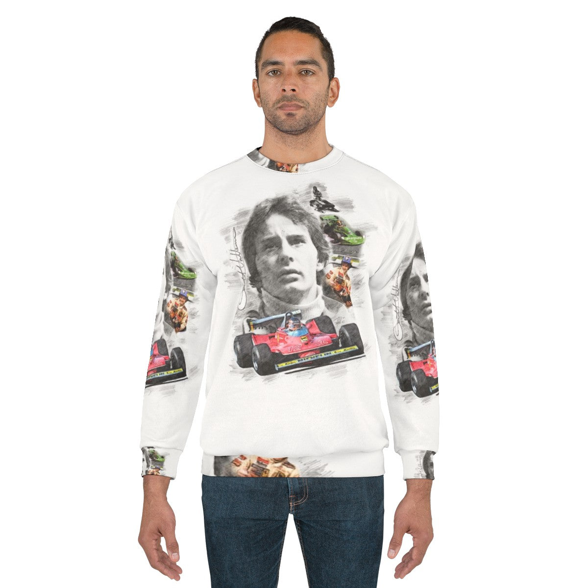 Gilles Villeneuve Formula 1 Racing Sweatshirt - men