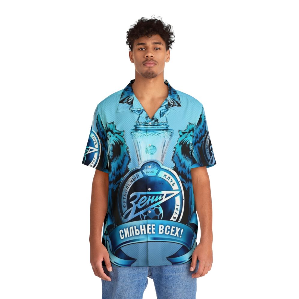 FC Zenit St. Petersburg Hawaiian Football Shirt - People Front