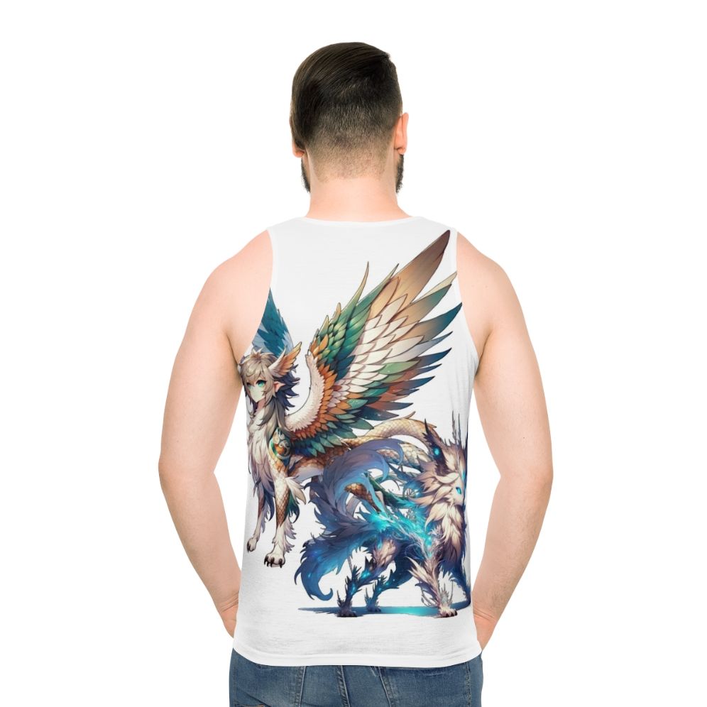 Legendary animals and mythological creatures unisex tank top - men back