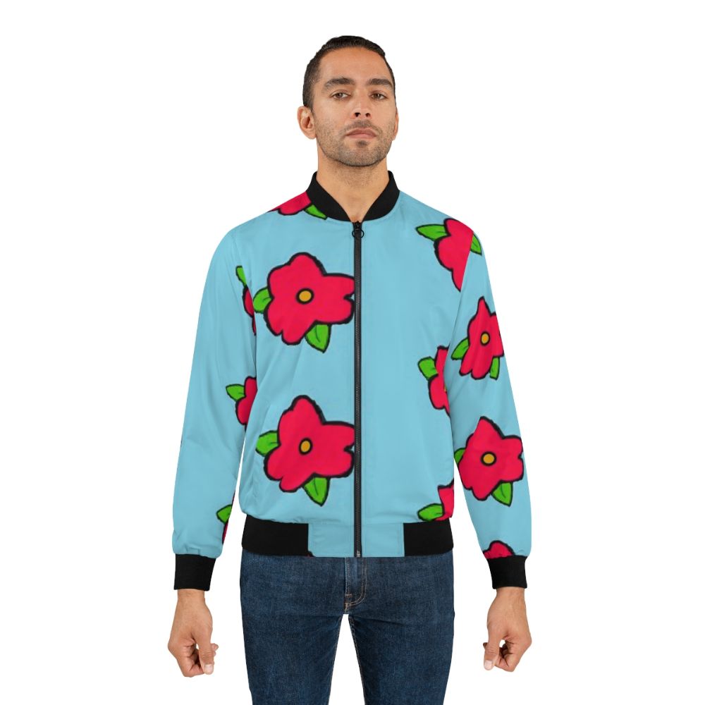 King Size Homer Muumuu Flower Bomber Jacket - Lifestyle