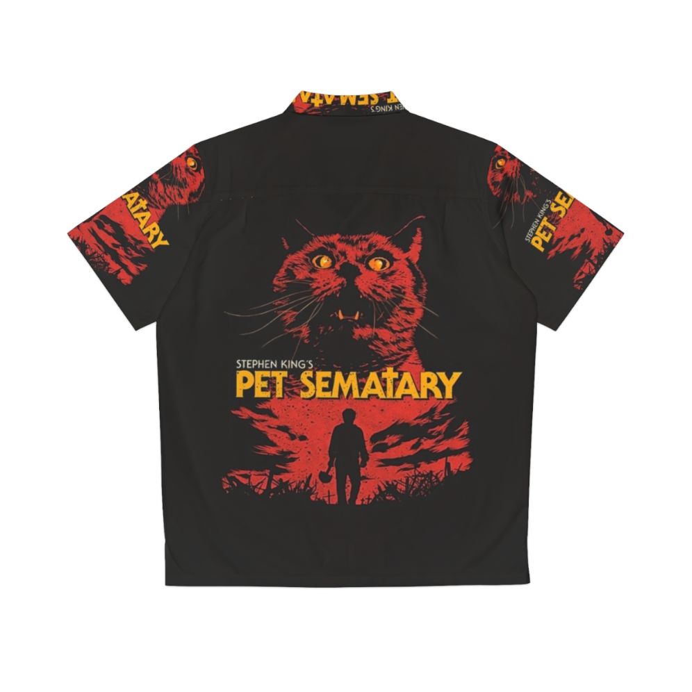 Horror movie themed pet Hawaiian shirt - Back