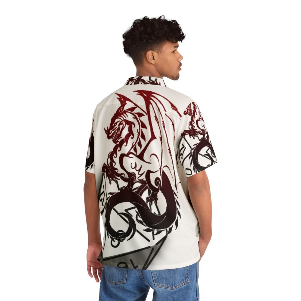 Adventurous Hawaiian Shirt for Dungeons & Dragons Players - Flat lay