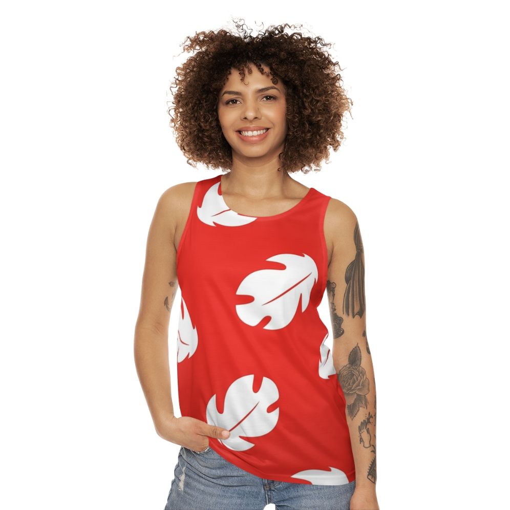 Lilo and Stitch floral unisex tank top - women