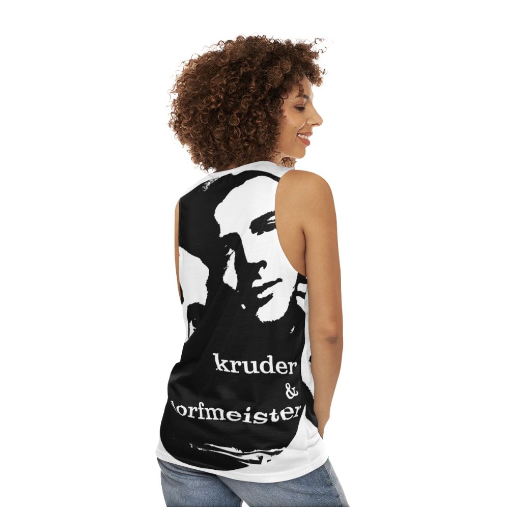 Kruder Dorfmeister electronic music unisex tank top - women back