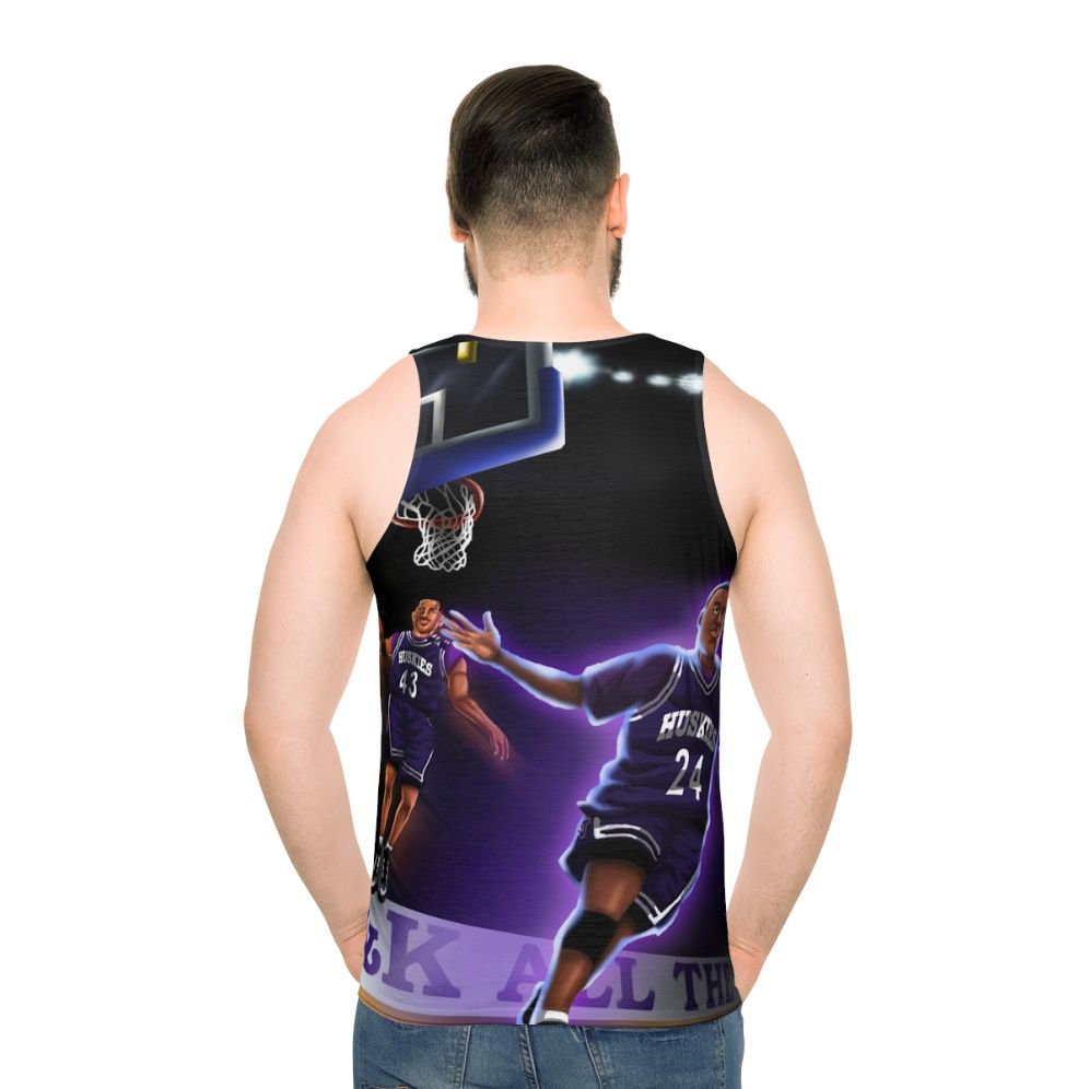 Unisex '90s Basketball Alley Oop Tank Top - men back