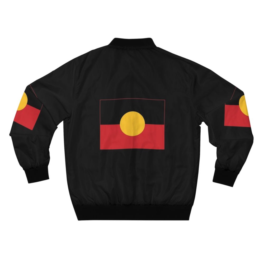 Aboriginal flag design bomber jacket for indigenous Australians - Back