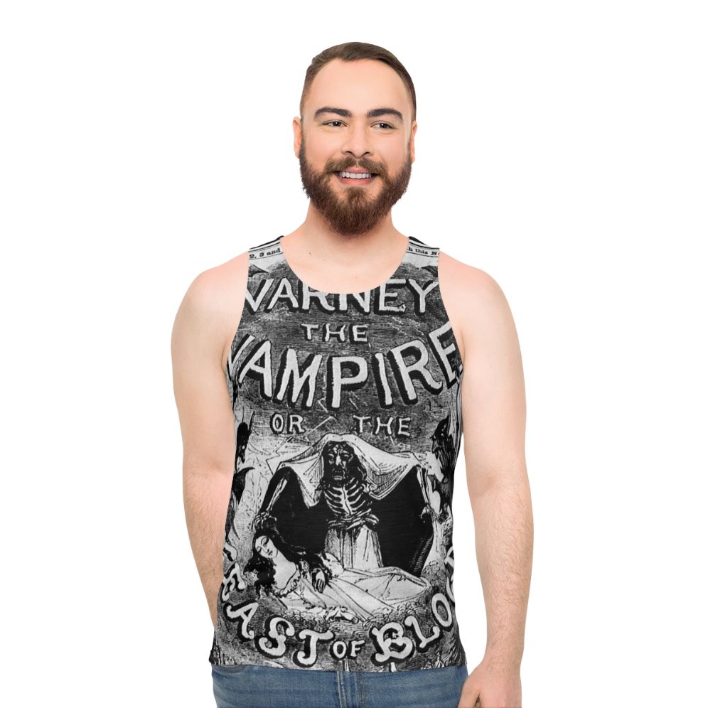 Varney The Vampire gothic unisex tank top - men