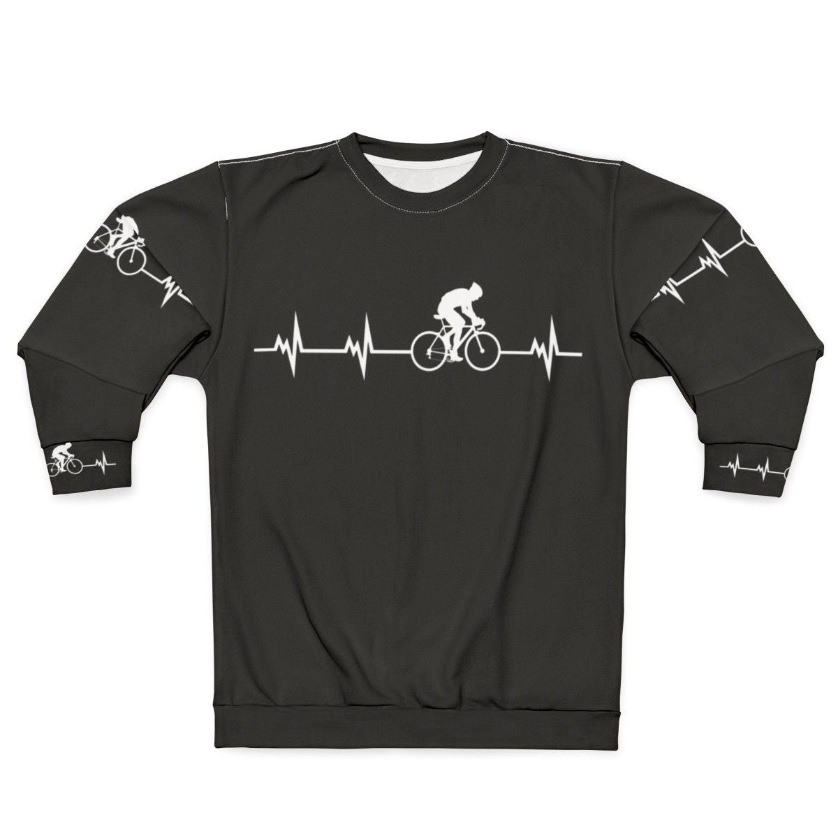 Cycling Heartbeat Graphic Sweatshirt