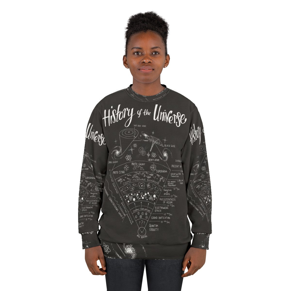 Cosmic History of the Universe Sweatshirt - women