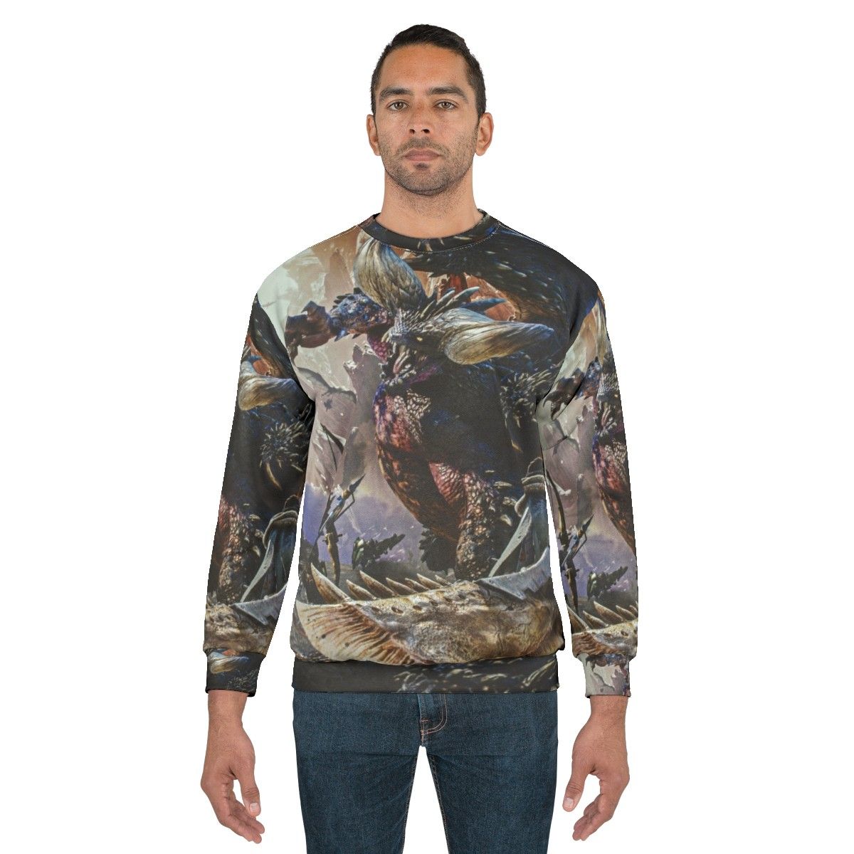 Monster Hunter World Sweatshirt with Focus Keyword - men